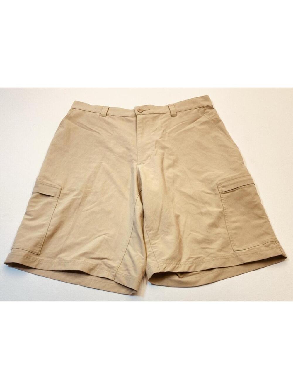 Patagonia Cargo Shorts Men's 36 Tan Lightweight Zipper Back Pocket 9991